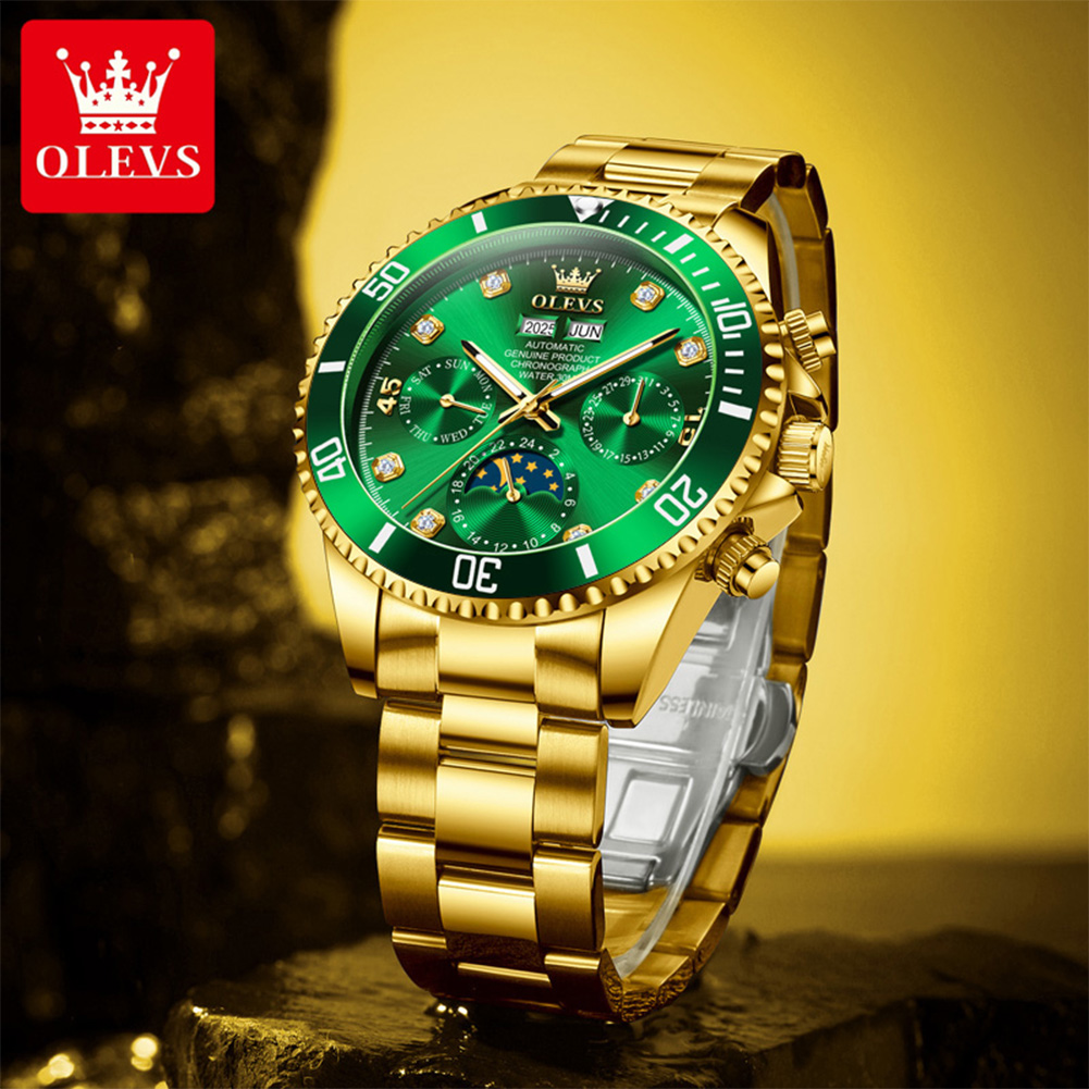 OLEVS 6729 Automatic Watch Man - Omega Watch Constellation 评论和价格