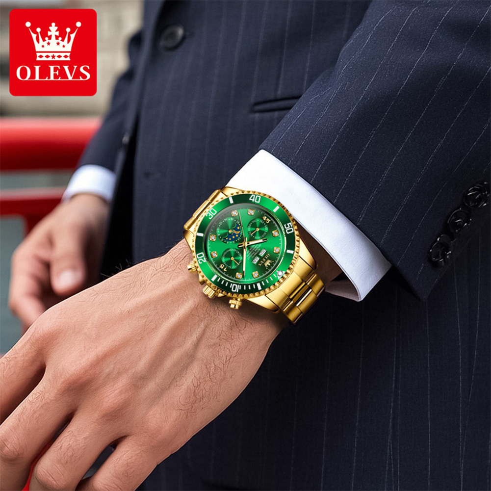 OLEVS 6729 Automatic Watch Man - Omega Watch Constellation 评论和价格