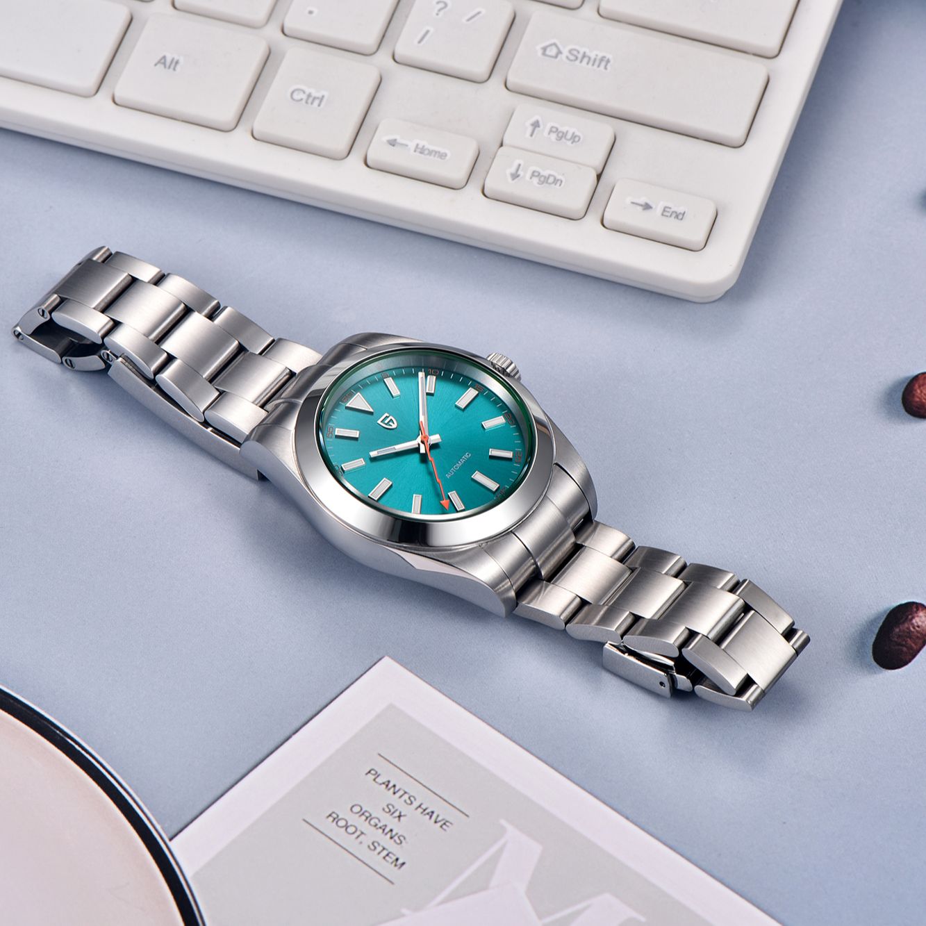 PAGANI DESIGN Green Glass Men' - Seiko Watch Presage 评论和价格