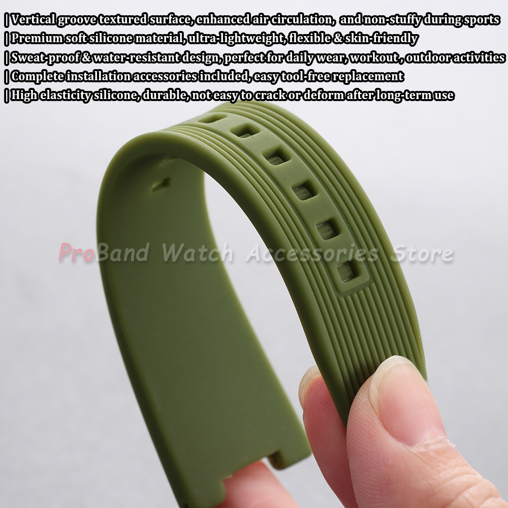25*12mm Silicone Watch Strap f - Patek Philippe Watch Nautilus 评论和价格