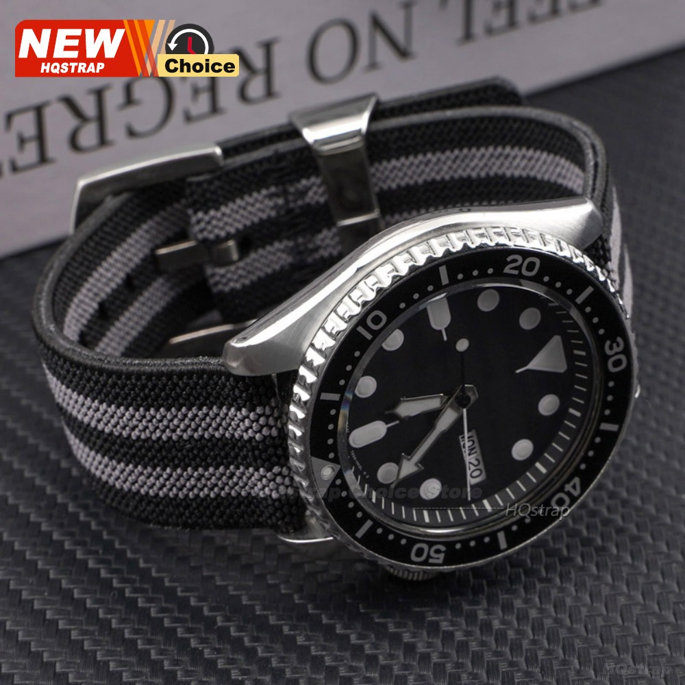 Steel Ring Elastic Nylon Canva - Nato Strap Nylon 评论和价格